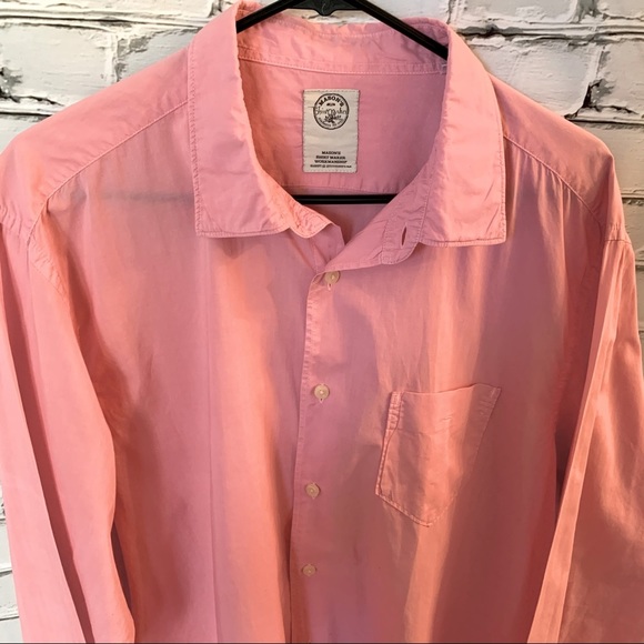 Mason’s Shirtmaker Men’s Pink Shirt LS Sz XXL - Picture 2 of 9